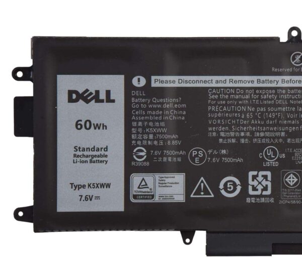 باتری اورجینال لپ تاپ دل Dell Latitude 5289 7389 K5XWW